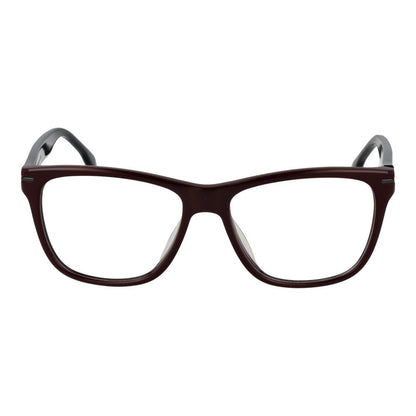 Eyeglasses Frames by Lozza for men in cellulose acetate brown features an refined silhouette, showcasing a sophisticated brown coloured frame and refined full-frame frame design for a refined look.