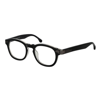 Eyeglasses Frames by Lozza for unisex in cellulose acetate and black showcases a refined silhouette, detailed with a black coloured frame finish and a sophisticated full-frame frame design.