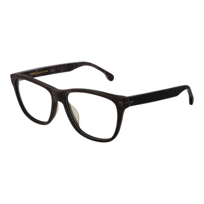 Eyeglasses Frames by Lozza for men in cellulose acetate and brown showcases a refined silhouette, detailed with a brown coloured frame finish and a sophisticated full-frame frame design.