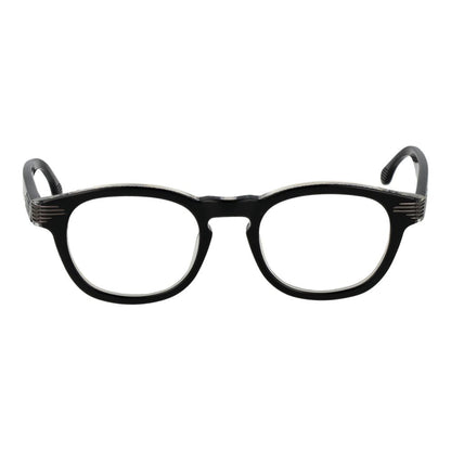 Eyeglasses Frames by Lozza for unisex in cellulose acetate and black showcases an refined full-frame frame design featuring a sophisticated black coloured frame for an refined and refined aesthetic.