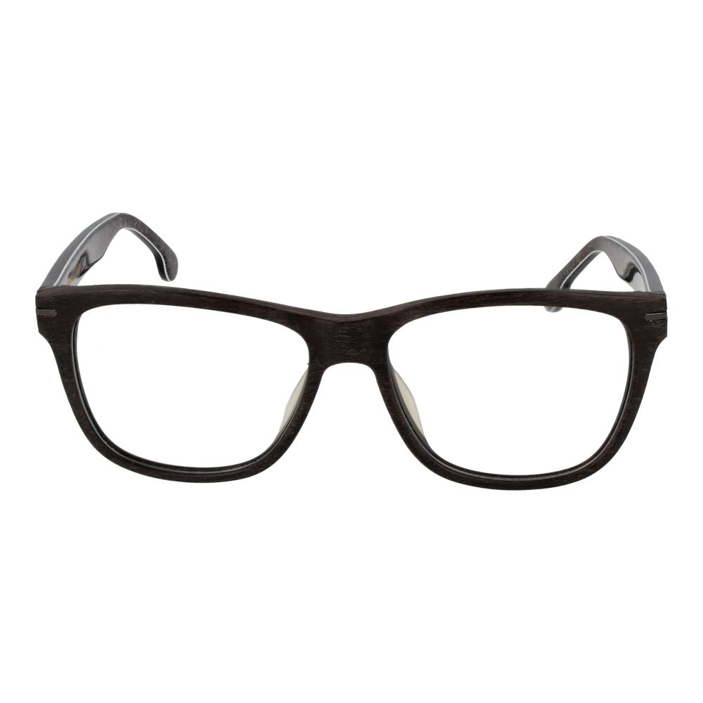 Eyeglasses Frames by Lozza for men in cellulose acetate brown features an refined silhouette, showcasing the refined brown coloured frame and sophisticated full-frame frame design.