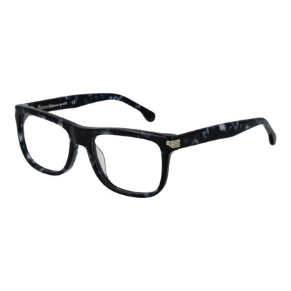 Eyeglasses Frames by Lozza for men in cellulose acetate blue features an refined silhouette, showcasing a sophisticated blue coloured frame and refined full-frame frame design for a refined look.