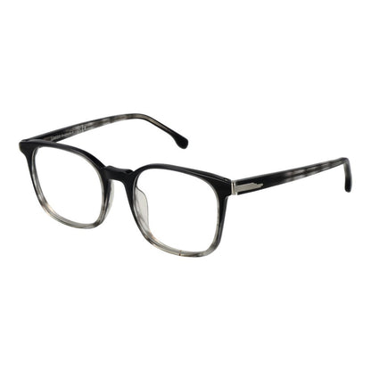 Eyeglasses Frames by Lozza for unisex in cellulose acetate black showcases a refined full-frame frame design with a refined black coloured frame finish for a refined and sophisticated look.