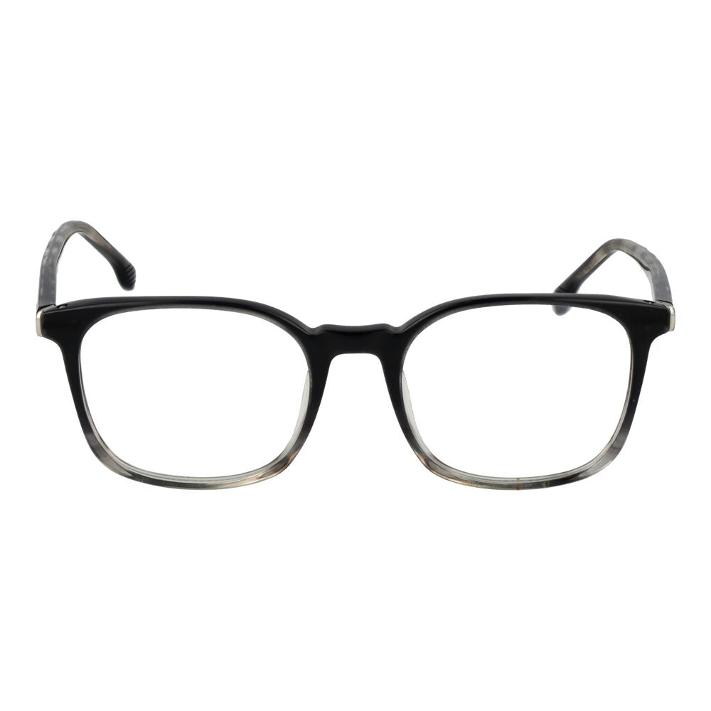 Eyeglasses Frames by Lozza for unisex in cellulose acetate black features an refined silhouette, showcasing the refined black coloured frame and sophisticated full-frame frame design.