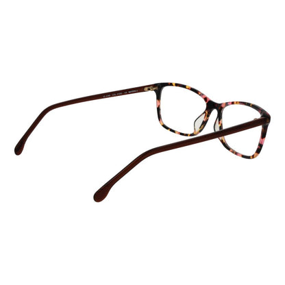 Eyeglasses Frames by Lozza for women in cellulose acetate multicolor showcases a refined full-frame frame design with a refined multicolor coloured frame finish for a refined and sophisticated look.