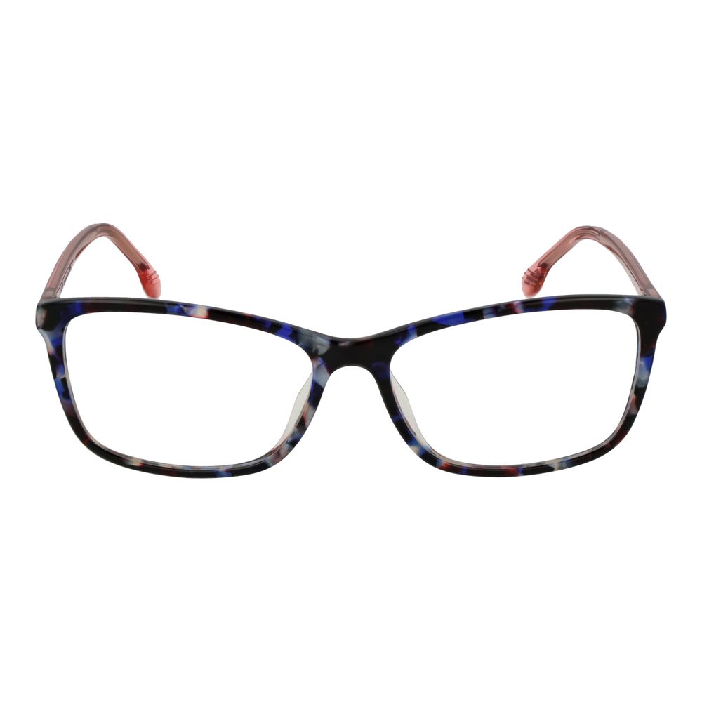 Eyeglasses Frames by Lozza for women in cellulose acetate and multicolor showcases an refined full-frame frame design featuring a sophisticated multicolor coloured frame for an refined and refined aesthetic.