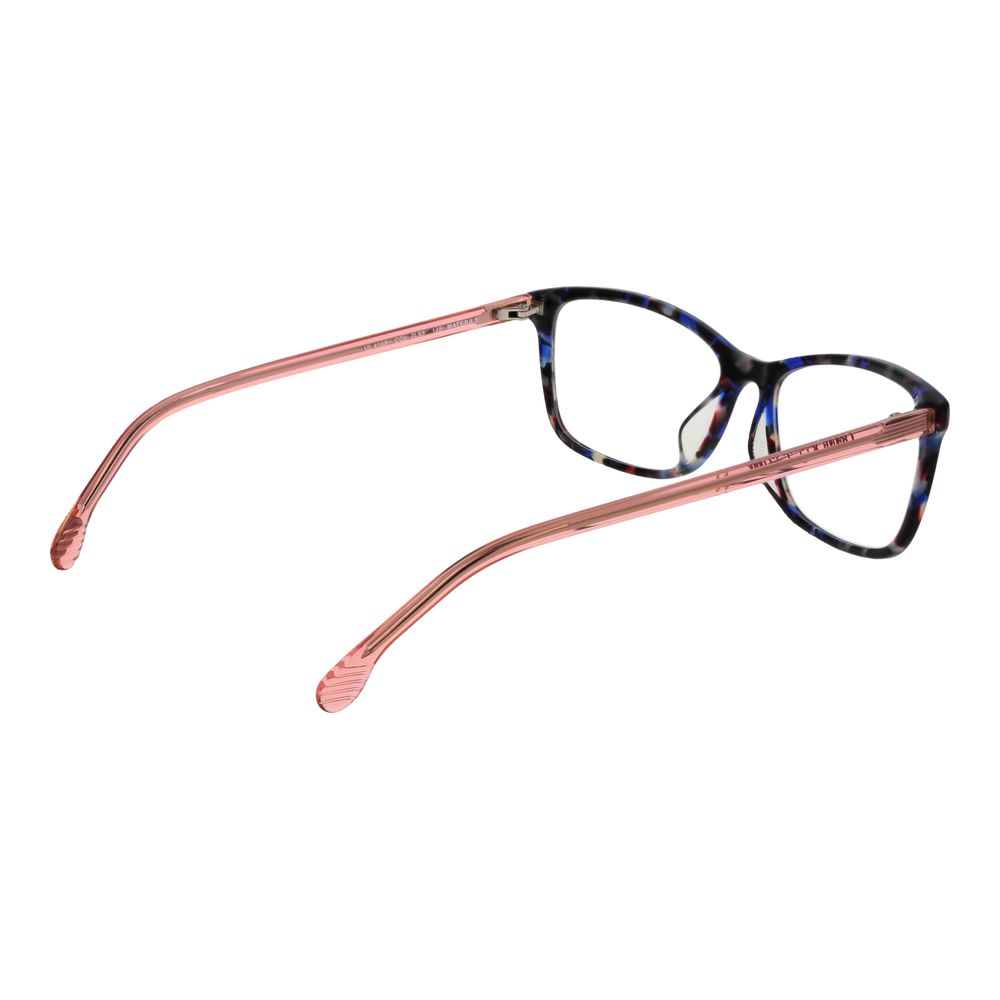Eyeglasses Frames by Lozza for women in cellulose acetate and multicolor showcases a refined silhouette, detailed with a multicolor coloured frame finish and a sophisticated full-frame frame design.