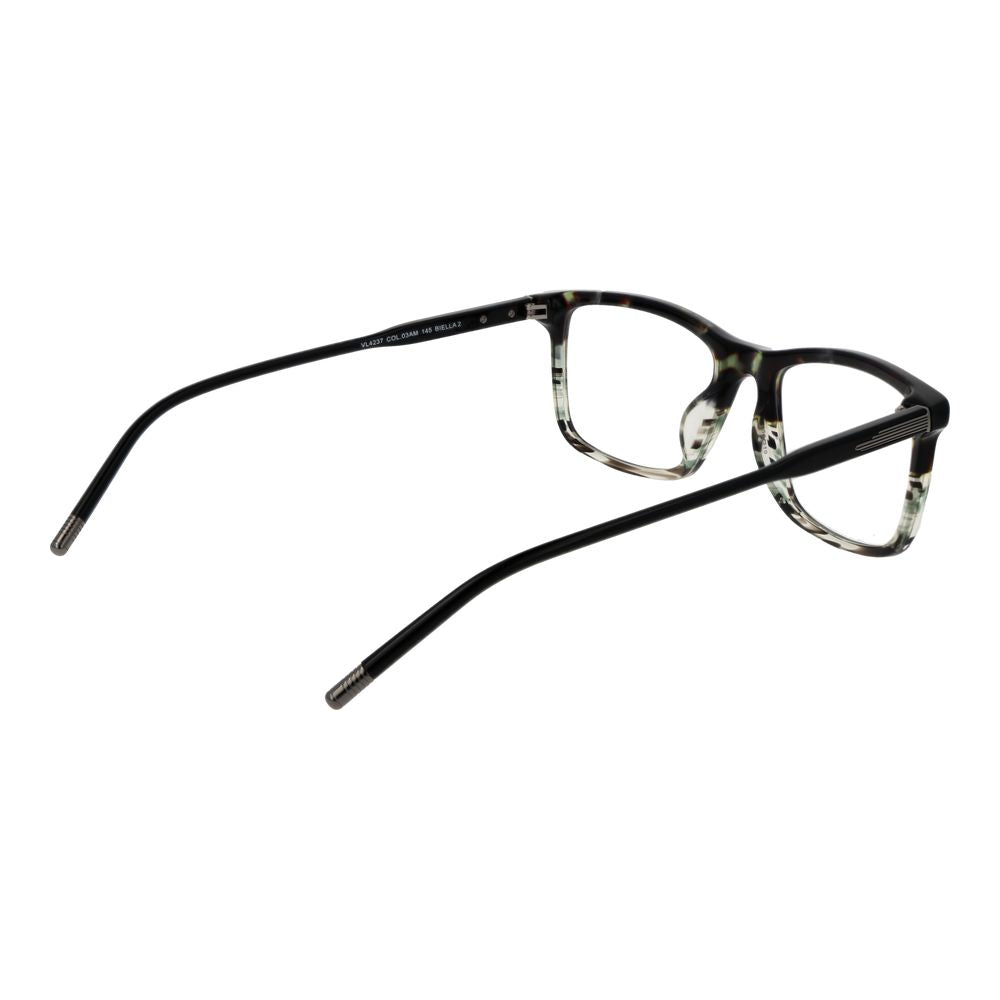 Eyeglasses Frames by Lozza for men in cellulose acetate multicolor showcases a reflective silhouette, artfully incorporating a sophisticated multicolor coloured frame with a distinct full-frame frame design.