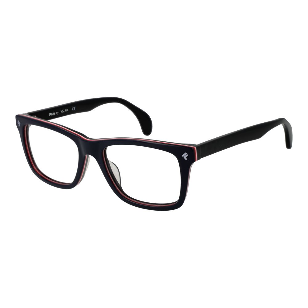 Eyeglasses Frames by Lozza for men in cellulose acetate and blue showcases an refined full-frame frame design featuring a sophisticated blue coloured frame for an refined and refined aesthetic.