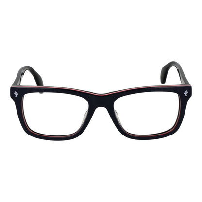 Eyeglasses Frames by Lozza for men in cellulose acetate and blue showcases a refined silhouette, detailed with a blue coloured frame finish and a sophisticated full-frame frame design.