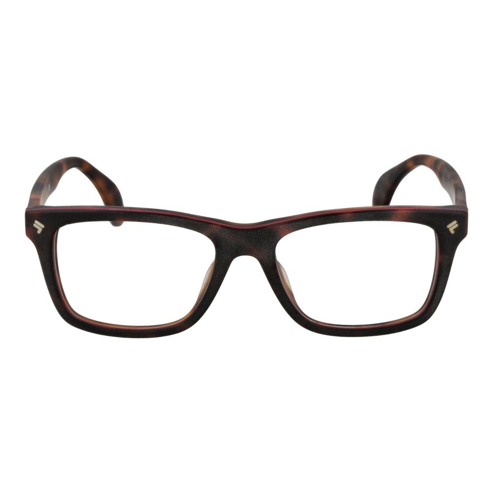 Eyeglasses Frames by Lozza for men in and brown showcases a refined silhouette, detailed with a brown coloured frame finish and a sophisticated full-frame frame design.