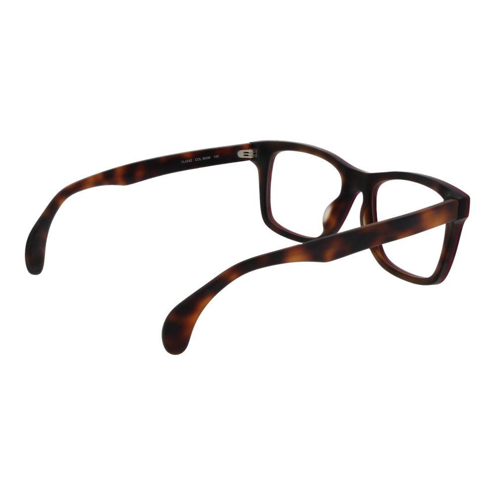 Eyeglasses Frames by Lozza for men in brown features an refined silhouette, showcasing a sophisticated brown coloured frame and refined full-frame frame design for a refined look.