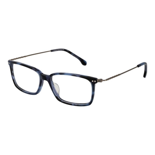 Eyeglasses Frames by Lozza for men in stainless steel blue features a refined silhouette, showcasing a refined blue coloured frame and full-frame frame design for a sophisticated, premium look.