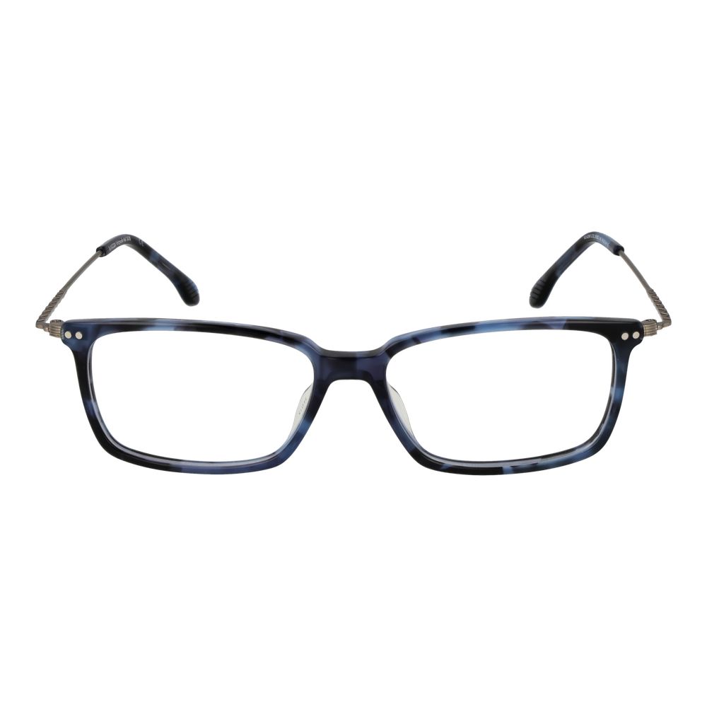 Eyeglasses Frames by Lozza for men in stainless steel blue showcases a reflective silhouette, artfully incorporating a sophisticated blue coloured frame with a distinct full-frame frame design.