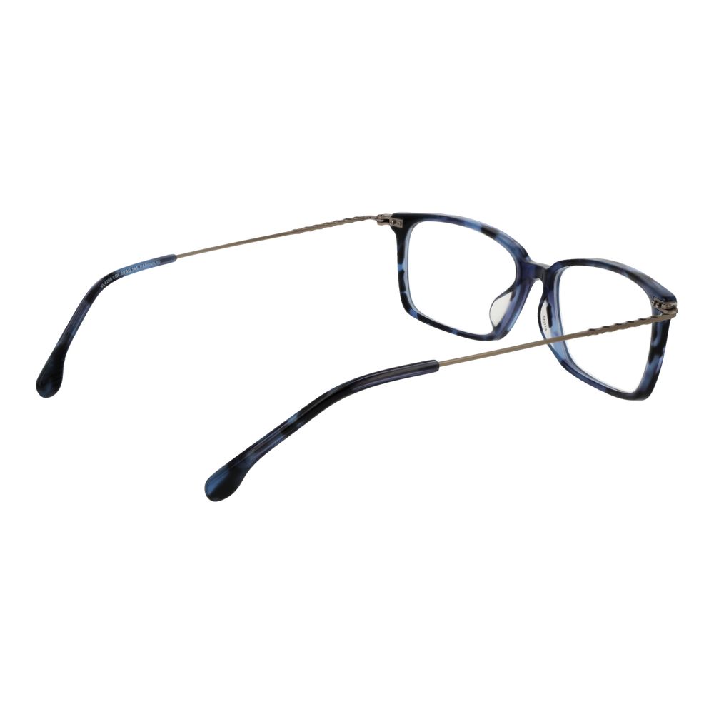 Eyeglasses Frames by Lozza for men in stainless steel blue features an refined silhouette, showcasing the refined blue coloured frame and sophisticated full-frame frame design.