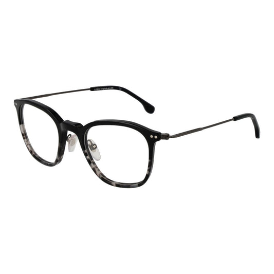 Eyeglasses Frames by Lozza for unisex in metal black features a refined silhouette, showcasing a refined black coloured frame and full-frame frame design for a sophisticated, premium look.