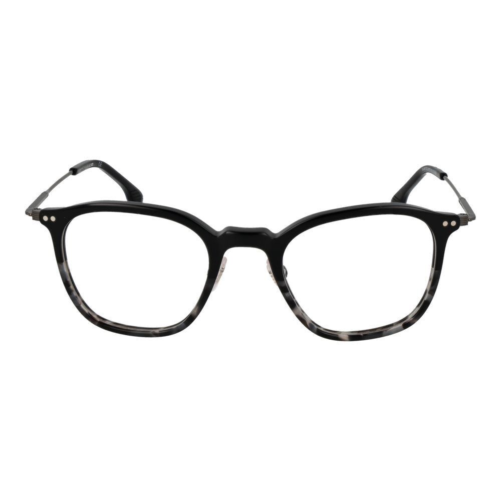 Eyeglasses Frames by Lozza for unisex in metal black showcases a reflective silhouette, artfully incorporating a sophisticated black coloured frame with a distinct full-frame frame design.