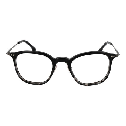 Eyeglasses Frames by Lozza for unisex in metal black showcases a reflective silhouette, artfully incorporating a sophisticated black coloured frame with a distinct full-frame frame design.