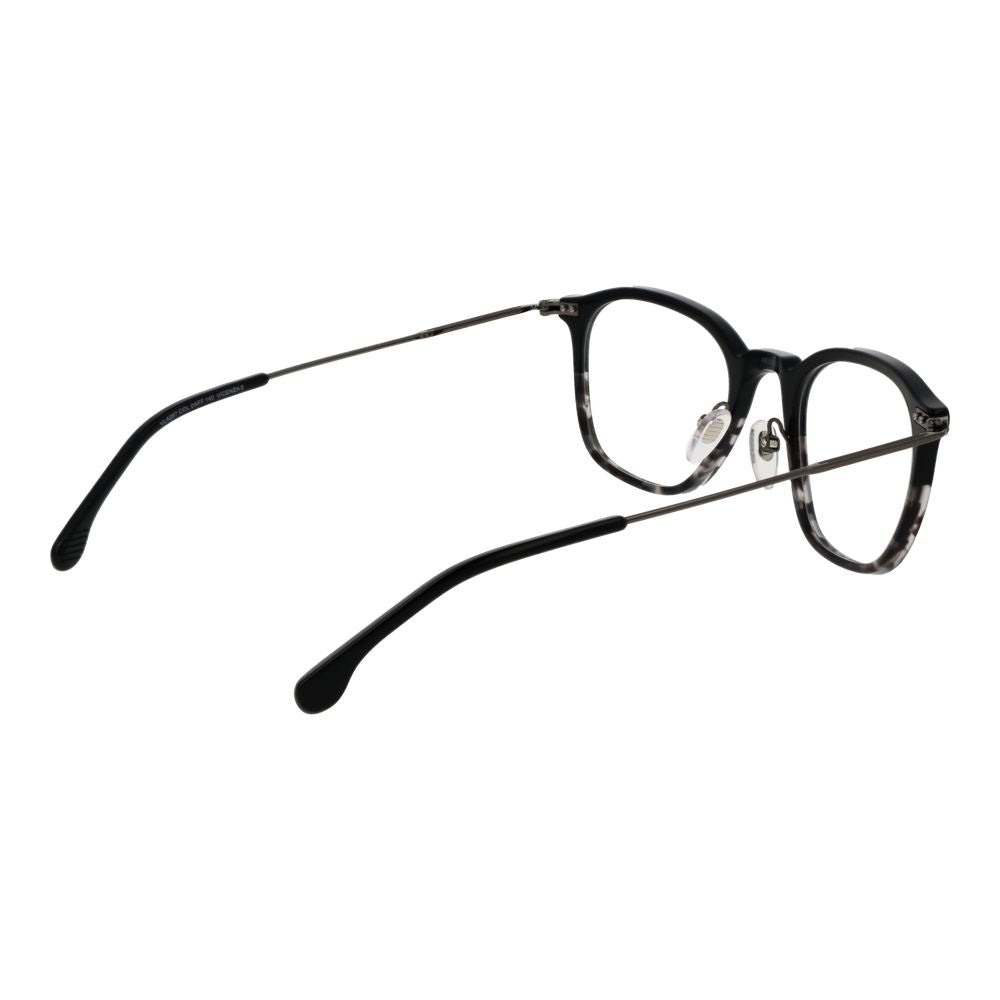 Eyeglasses Frames by Lozza for unisex in metal black features an refined silhouette, showcasing the refined black coloured frame and sophisticated full-frame frame design.