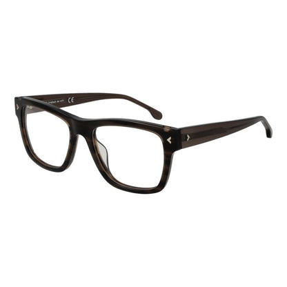 Eyeglasses Frames by Lozza for men in cellulose acetate brown features an refined silhouette, showcasing the refined brown coloured frame and sophisticated full-frame frame design.