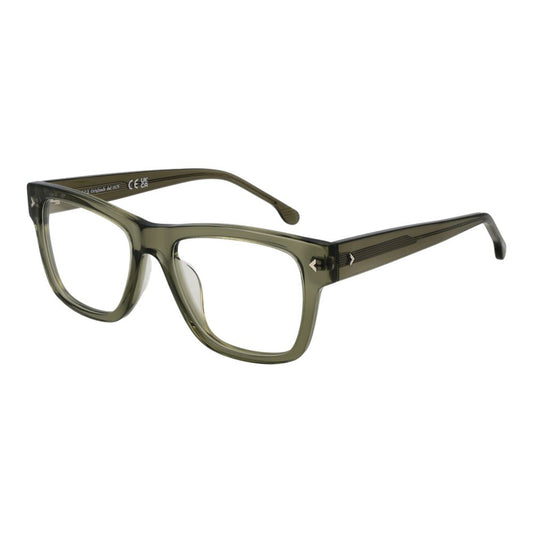 Eyeglasses Frames by Lozza for men in cellulose acetate multicolor features an refined silhouette, showcasing a sophisticated green coloured frame and refined full-frame frame design for a refined look.