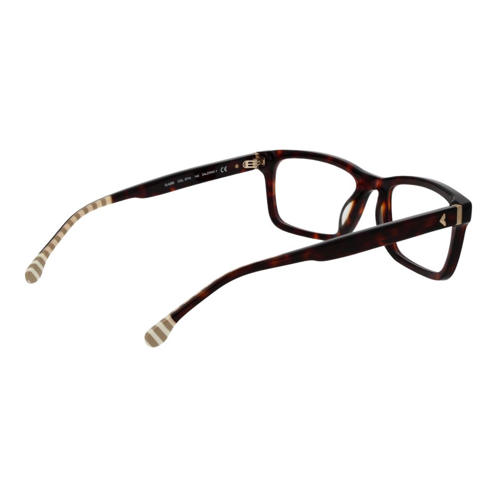 Eyeglasses Frames by Lozza for men in cellulose acetate and brown showcases an refined full-frame frame design featuring a sophisticated brown coloured frame for an refined and refined aesthetic.
