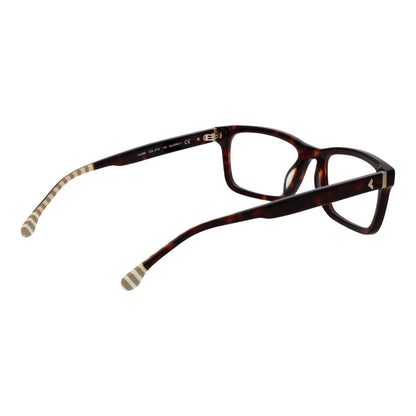 Eyeglasses Frames by Lozza for men in cellulose acetate and brown showcases an refined full-frame frame design featuring a sophisticated brown coloured frame for an refined and refined aesthetic.