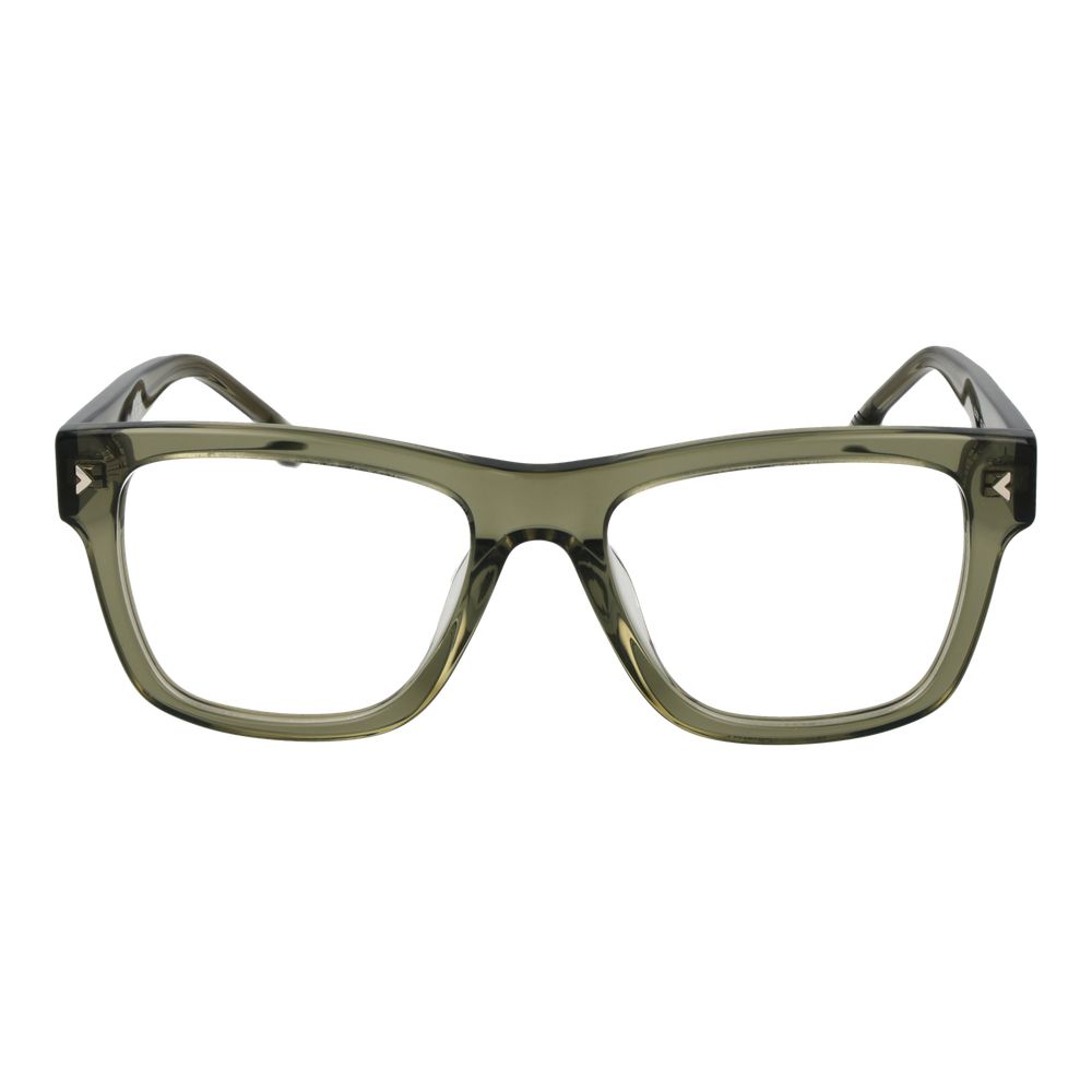 Eyeglasses Frames by Lozza for men in cellulose acetate multicolor features a refined silhouette, showcasing a refined green coloured frame and full-frame frame design for a sophisticated, premium look.