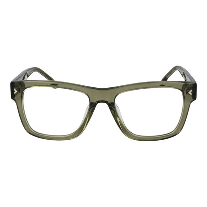 Eyeglasses Frames by Lozza for men in cellulose acetate multicolor features a refined silhouette, showcasing a refined green coloured frame and full-frame frame design for a sophisticated, premium look.