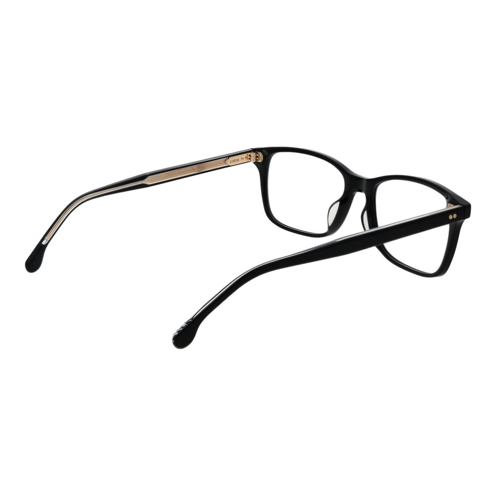 Eyeglasses Frames by Lozza for women in cellulose acetate and black showcases a refined silhouette, detailed with a black coloured frame finish and a sophisticated full-frame frame design.