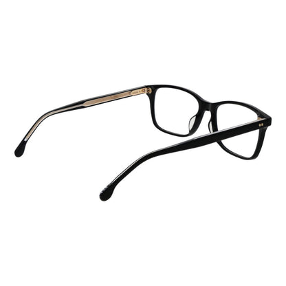 Eyeglasses Frames by Lozza for women in cellulose acetate and black showcases a refined silhouette, detailed with a black coloured frame finish and a sophisticated full-frame frame design.