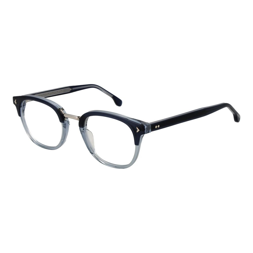 Eyeglasses Frames by Lozza for unisex in cellulose acetate and blue showcases a refined silhouette, detailed with a blue coloured frame finish and a sophisticated full-frame frame design.