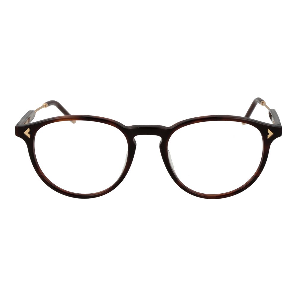 Eyeglasses Frames by Lozza for unisex in cellulose acetate brown features a refined silhouette, showcasing a refined brown coloured frame and full-frame frame design for a sophisticated, premium look.