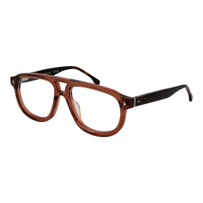 Eyeglasses Frames by Lozza for men in cellulose acetate and brown showcases an refined full-frame frame design featuring a sophisticated brown coloured frame for an refined and refined aesthetic.