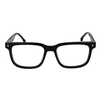 Eyeglasses Frames by Lozza for men in cellulose acetate black features a refined silhouette, showcasing a refined black coloured frame and full-frame frame design for a sophisticated, premium look.
