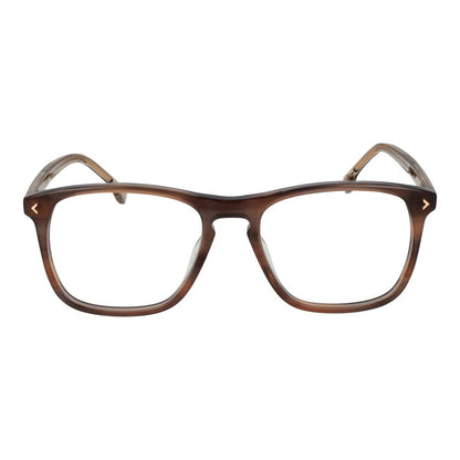 Eyeglasses Frames by Lozza for men in cellulose acetate and brown showcases an refined full-frame frame design featuring a sophisticated brown coloured frame for an refined and refined aesthetic.