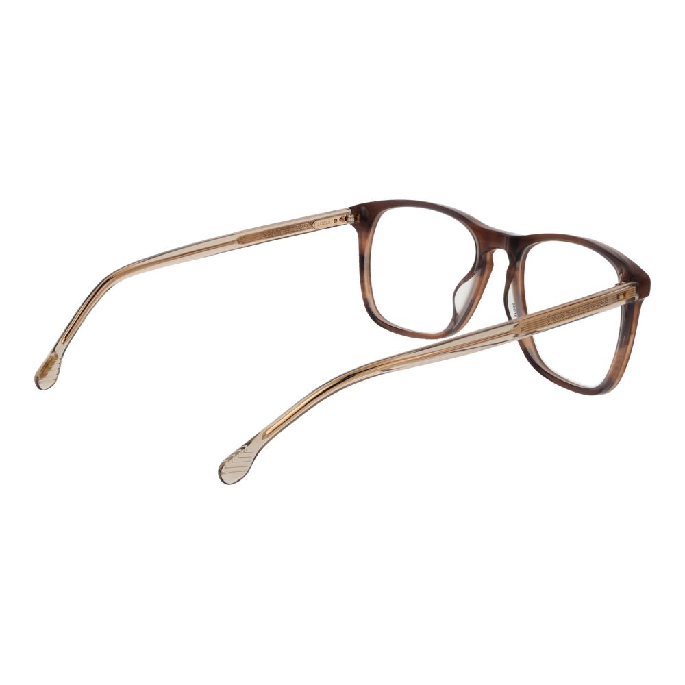 Eyeglasses Frames by Lozza for men in cellulose acetate brown features a refined silhouette, showcasing a refined brown coloured frame and full-frame frame design for a sophisticated, premium look.