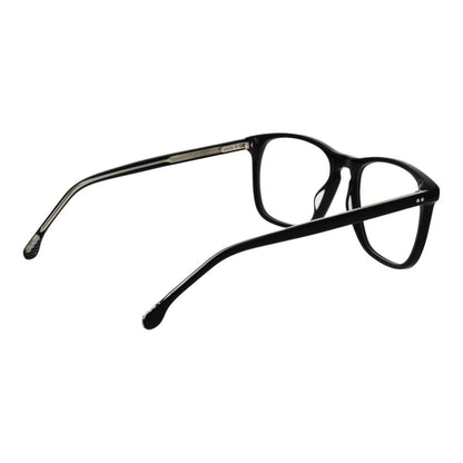 Eyeglasses Frames by Lozza for men in cellulose acetate black features an refined silhouette, showcasing a sophisticated black coloured frame and refined full-frame frame design for a refined look.