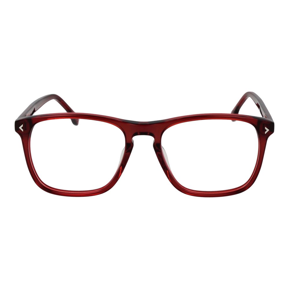 Eyeglasses Frames by Lozza for men in cellulose acetate and multicolor showcases an refined full-frame frame design featuring a sophisticated red coloured frame for an refined and refined aesthetic.