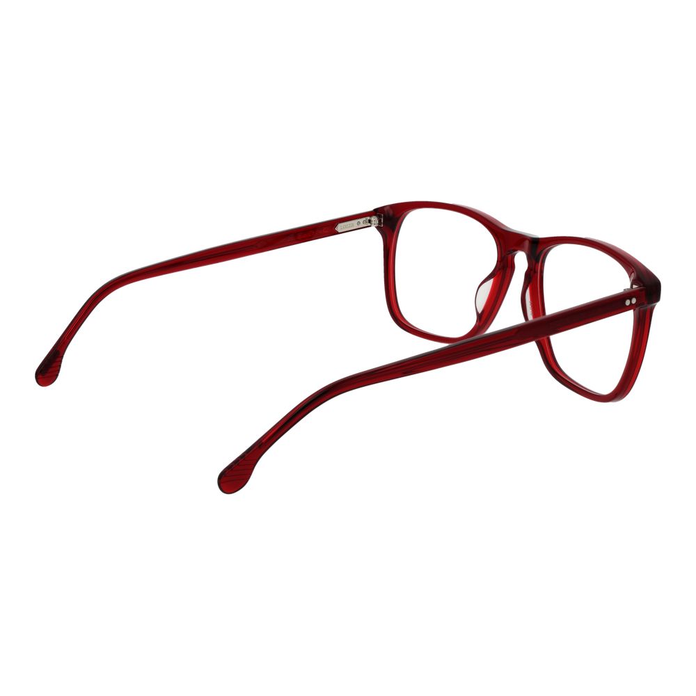 Eyeglasses Frames by Lozza for men in cellulose acetate multicolor showcases a refined full-frame frame design with a refined red coloured frame finish for a refined and sophisticated look.