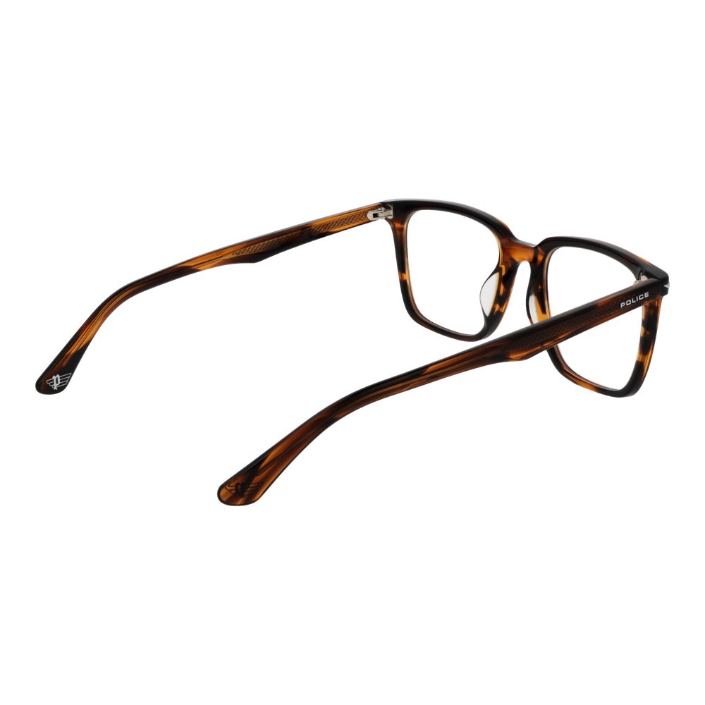Eyeglasses Frames by Police for men in cellulose acetate and brown showcases an refined full-frame frame design featuring a sophisticated brown coloured frame for an refined and refined aesthetic.