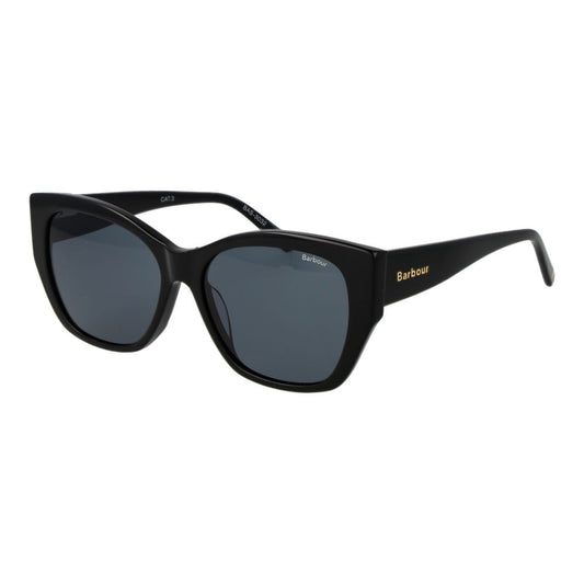 This Sunglasses by Barbour for women in acetate black presents a sumptuous silhouette, showcasing a sumptuous full-rim cat-eye frame design in black coloured frame and high-performance non-polarized category-3-dark-tint lens.