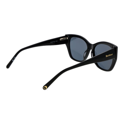 Sunglasses by Barbour for women in acetate and black featuring an opulent full-rim cat-eye frame design with a sophisticated black coloured frame finish and high-performance non-polarized category-3-dark-tint lens.