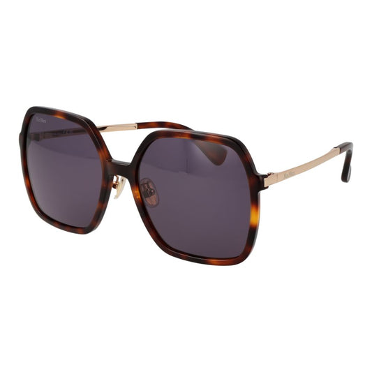 Max Mara Square Non-Polarized Dark-Tint Acetate Sunglasses - Brown