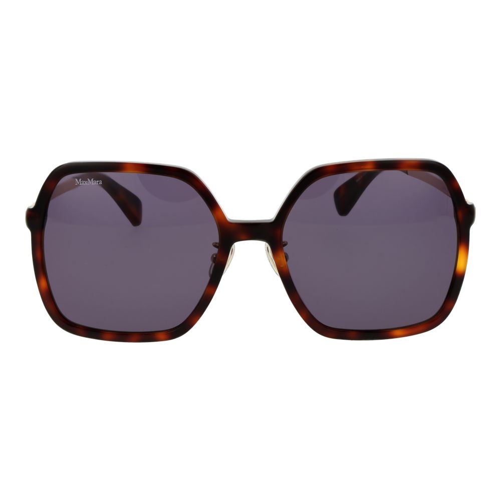 Max Mara Square Non-Polarized Dark-Tint Acetate Sunglasses - Brown