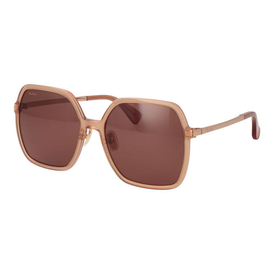 Max Mara Square Non-Polarized Dark-Tint Acetate Sunglasses - Orange