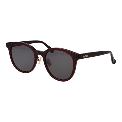 Max Mara Panto Non-Polarized Dark-Tint Acetate Sunglasses - Burgundy