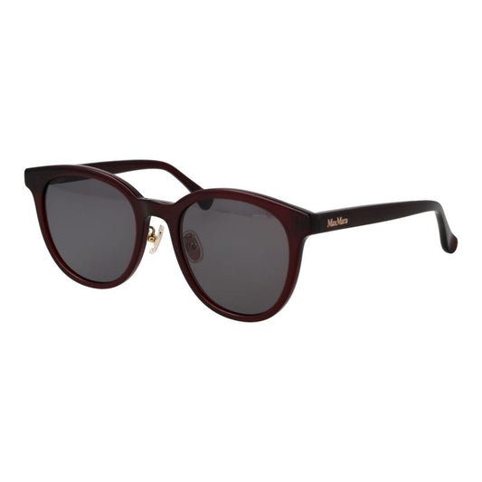 Max Mara Panto Non-Polarized Dark-Tint Acetate Sunglasses - Burgundy