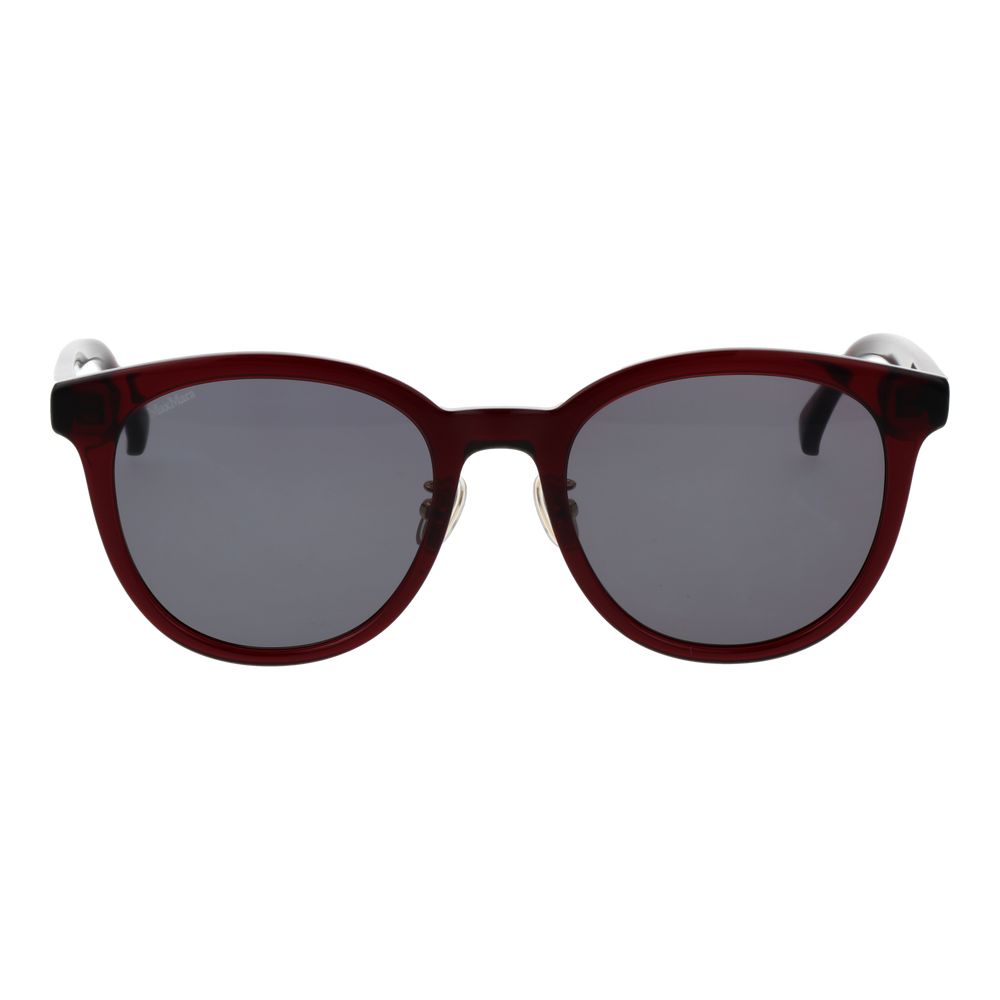 Max Mara Panto Non-Polarized Dark-Tint Acetate Sunglasses - Burgundy