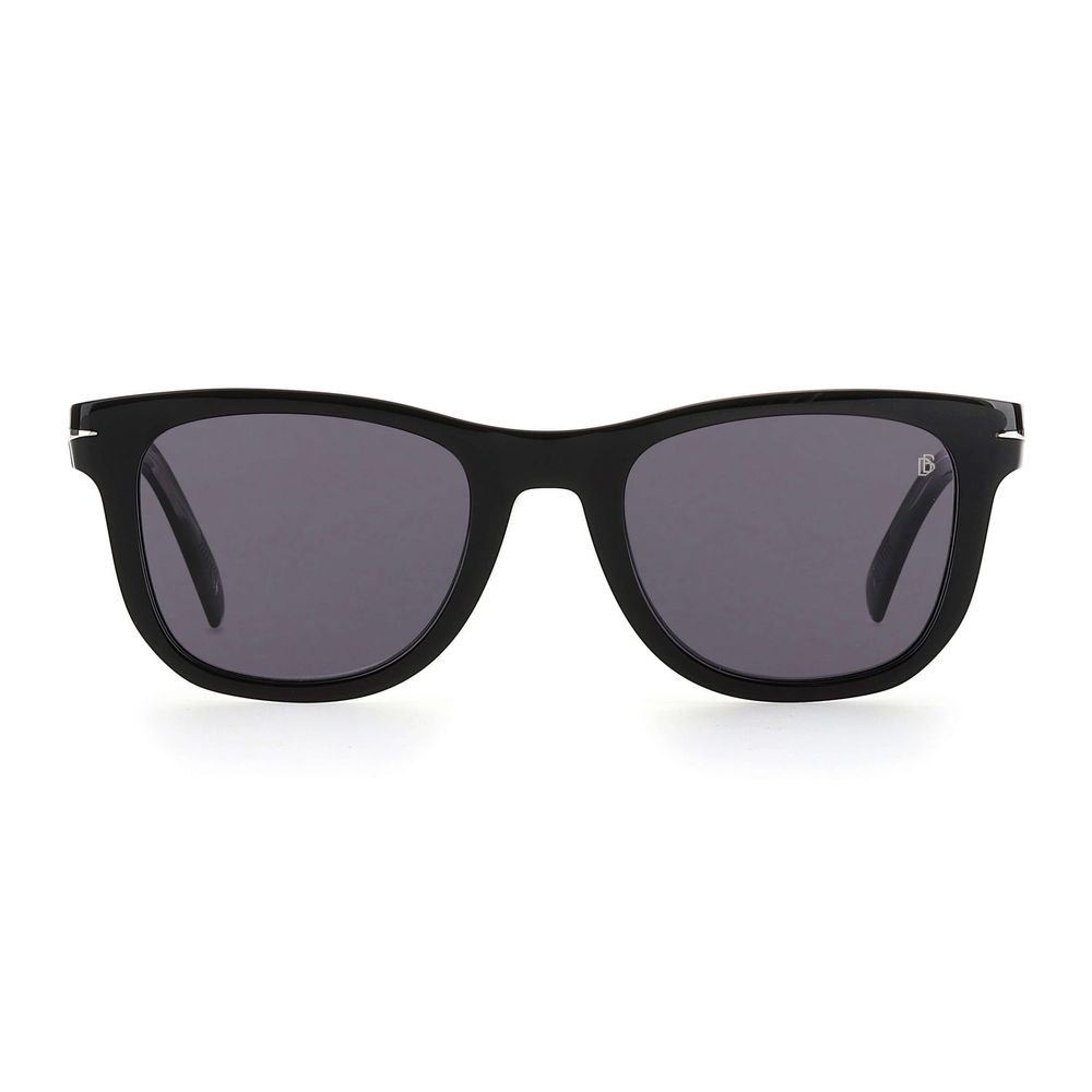 Sunglasses by David Beckham for men in plastic black features an ethereal full-rim frame design with black coloured frame frames and polarized category-3-dark-tint lens for a ethereal finish.
